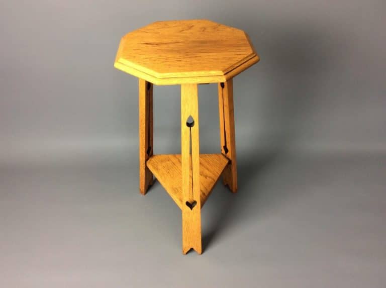 Arts & Crafts Hexagonal Lamp Table