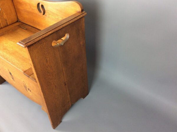 Arts & Crafts Liberty Box Settle - Image 4