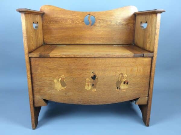 Arts & Crafts Liberty Box Settle Arts and Crafts Antique Furniture 3