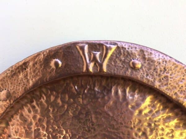 Arts & Crafts Copper Charger