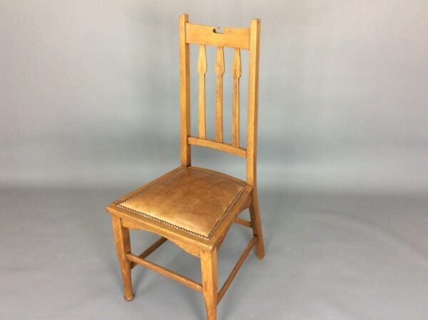 Set of Six Arts & Crafts Dining Chairs - Image 9