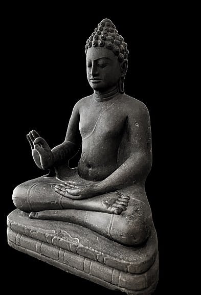 Greystone Teaching Buddha Antique Antiquities 6
