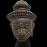 Hardstone Head of a Dvarapala ( Temple warrior) Antique Antiquities