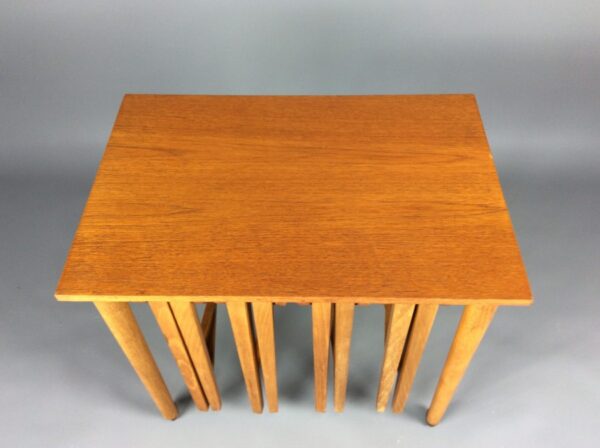 Mid Century Teak Nesting Tables mid century Antique Furniture 4