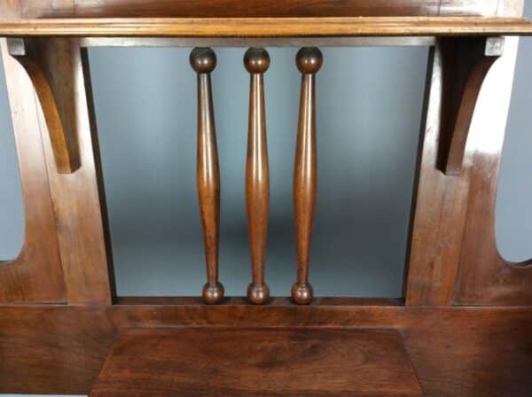Arts & Crafts Mahogany Hall Stand - Image 6