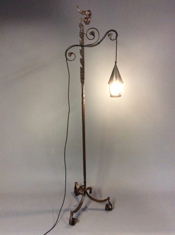 Wrought Iron Arts & Crafts Floor Lamp