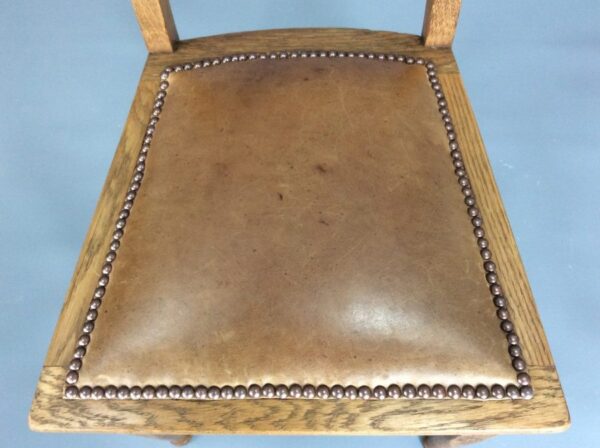 Set of Six Arts & Crafts Dining Chairs - Image 6