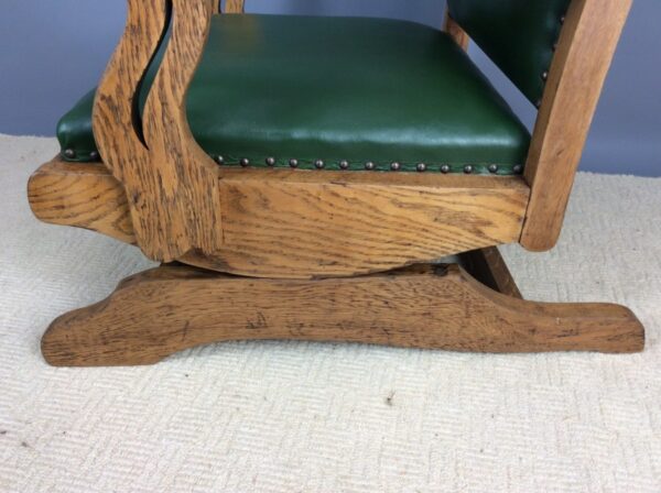Arts & Crafts Oak Rocking Chair - Image 5