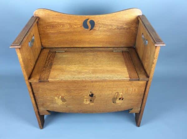 Arts & Crafts Liberty Box Settle Arts and Crafts Antique Furniture 4