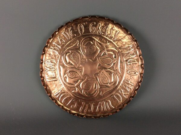 Arts & Crafts Repousse Copper Charger - Image 6