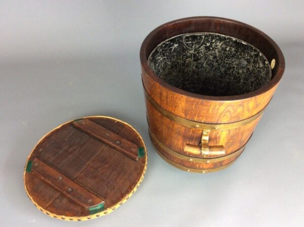 R A Lister Coal Bucket & Seat Arts and Crafts Antique Furniture 4