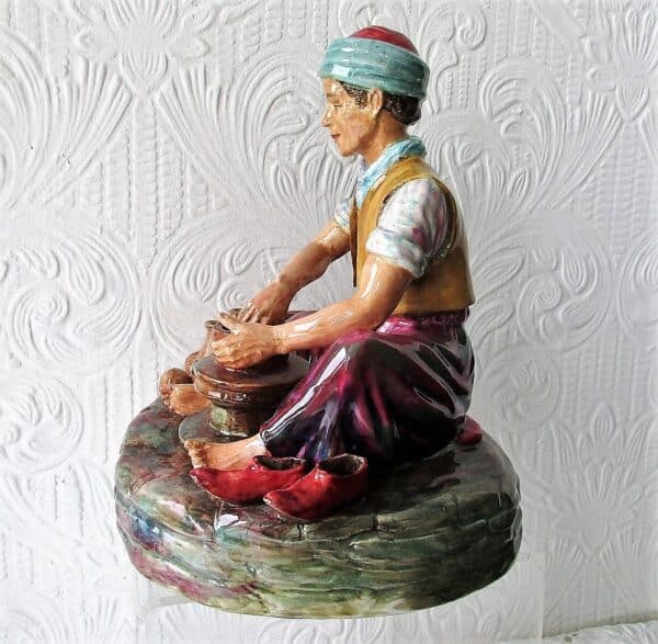 English Studio Pottery Porcelain Figurine ~ “Afghanistan Potter” ~ Reginald Johnson Reginald Johnson Vintage 4