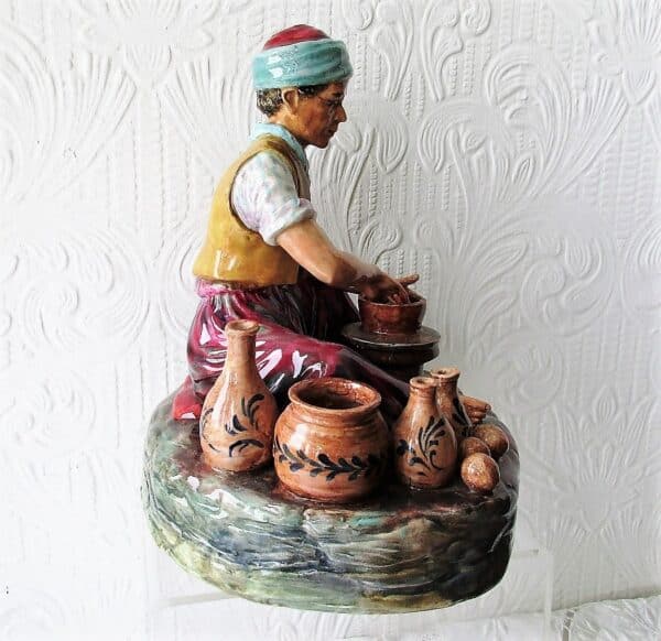 English Studio Pottery Porcelain Figurine ~ “Afghanistan Potter” ~ Reginald Johnson Reginald Johnson Vintage 6