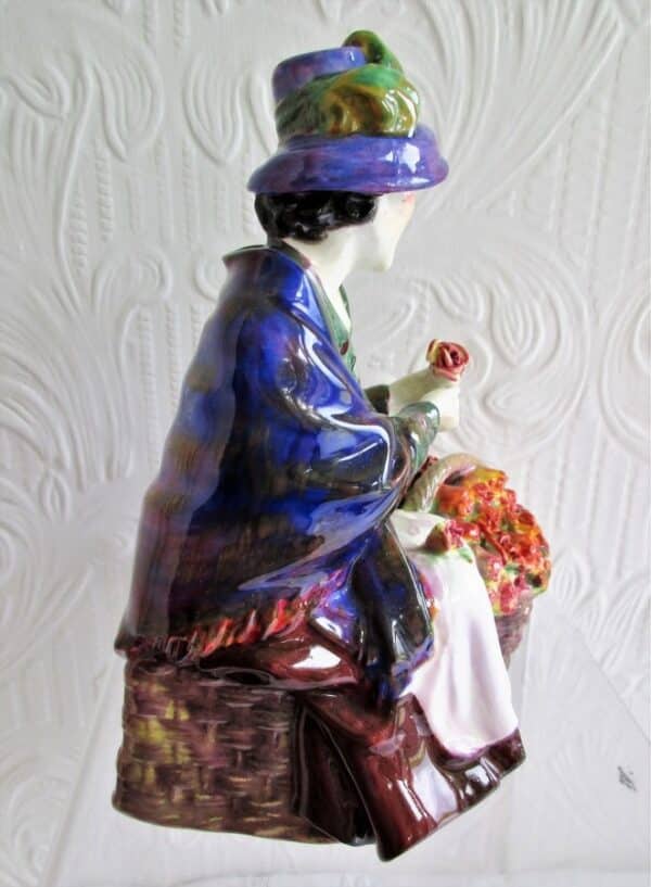 Vintage Royal Doulton English Porcelain Figurine ~ “All a’ bloomin'” ~ HN 1466 Leslie Harradine Vintage 6
