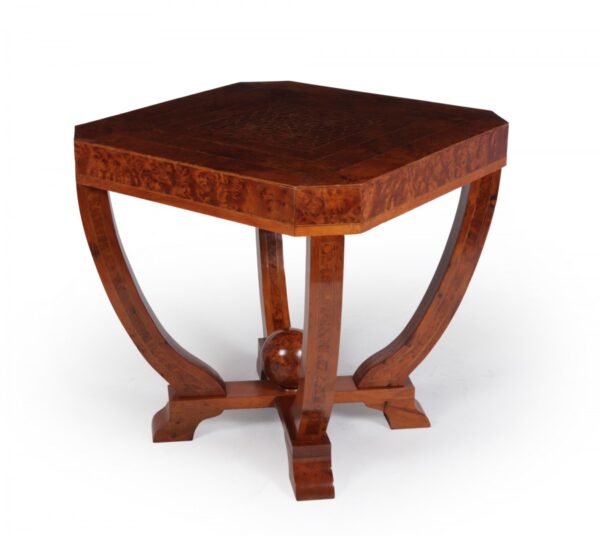 Art Deco Coffee Table in Burr Yew c1930 Antique Tables 3