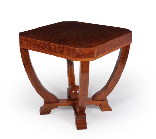 Art Deco Coffee Table in Burr Yew c1930