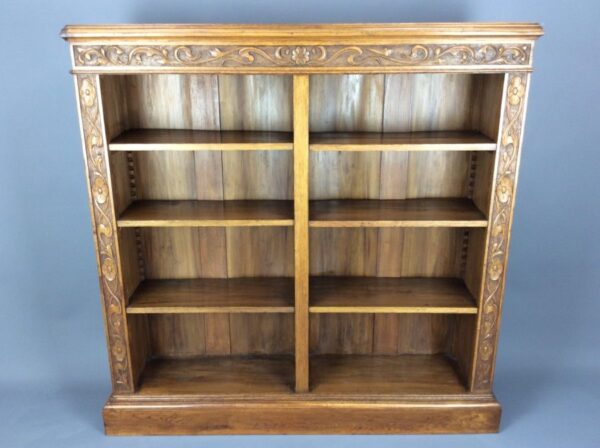 Arts & Crafts/Art Nouveau Open Bookcase Art Nouveau, Antique Bookcases 3