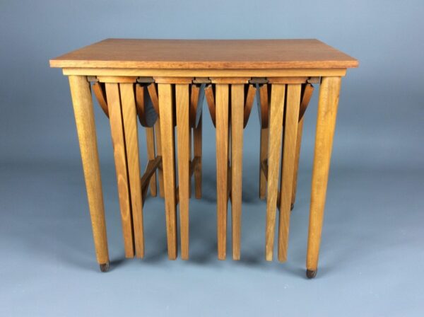 Mid Century Teak Nesting Tables mid century Antique Furniture 3