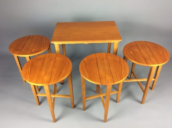 Mid Century Teak Nesting Tables mid century Antique Furniture 6