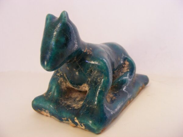 SOLD: Rare & Stunning Ancient Persian Bath Scrubber Kashan fritware