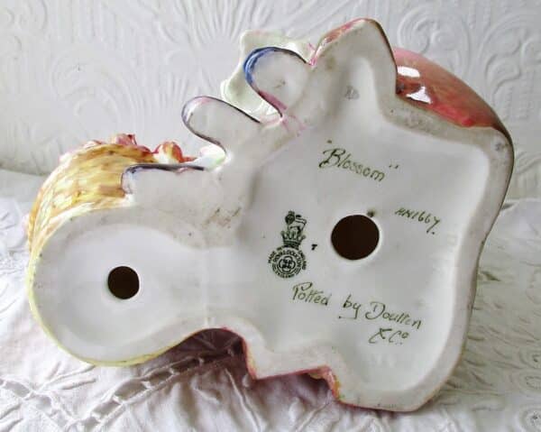 Vintage Royal Doulton English Porcelain Figurine ~ “Blossom” ~ HN 1667 Leslie Harradine Vintage 7