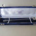Rare Solid Silver Saudi Arabia Coin Spoon in original box 1935 Antique Silver