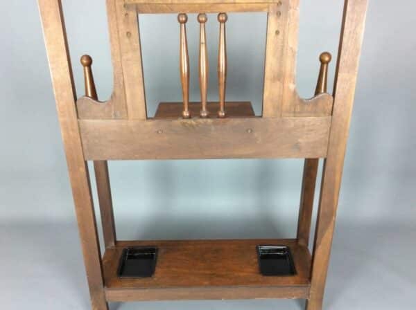 Arts & Crafts Mahogany Hall Stand - Image 9