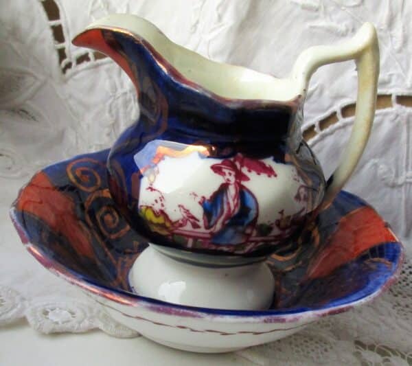 Chinoiserie Ewer and Basin