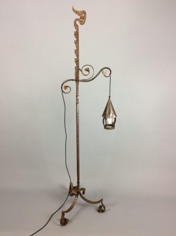 Wrought Iron Arts & Crafts Floor Lamp - Image 6
