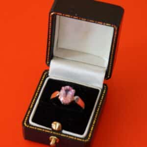 SORRY NOW SOLD – A Beautiful 9ct White Gold Pink Topaz Ring – Boxed / Gift anniversary Rings Antique Jewellery