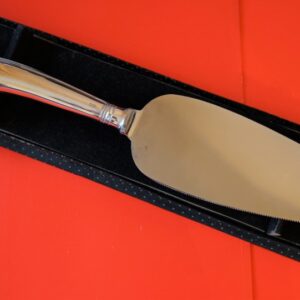 Circa:- 1960 Sheffield Viners Silver Pistol Handle Cake Slice – Rare Boxed Item Boxed Christening Set Antique Silver 3
