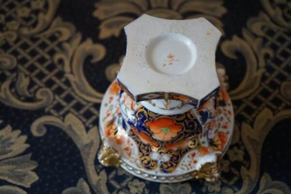 SALE - Circa:- 1820s Royal Crown Derby Floral Hand Painted Incense Burner - Rare Collectible Item - Image 5