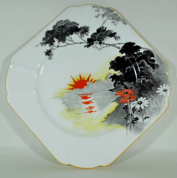 Art Deco Shelley Tea Plate Shelley Antique Ceramics 3