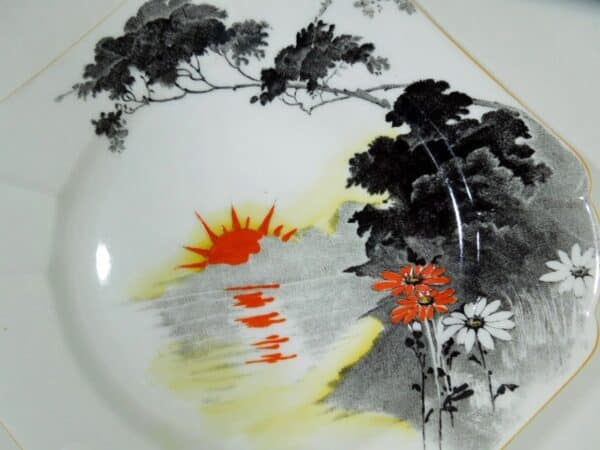 Art Deco Shelley Tea Plate Shelley Antique Ceramics 4