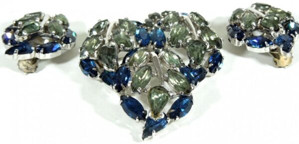 Christian Dior Brooch and Clip on Earrings by Mitchel Maer 1950's - Image 3