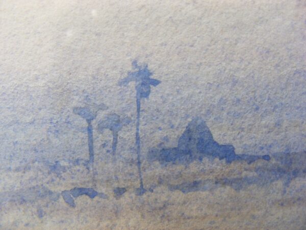 Beautiful 100 year old Orientalist Painting Desert Arab Saudi or Oman - Image 3