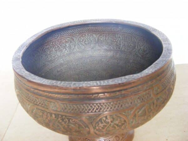 SOLD: UNIQUE Persian influence copper chalice Christopher Dresser Elkington & Co for Shah of Persia 1889 Copper Antique Metals 4