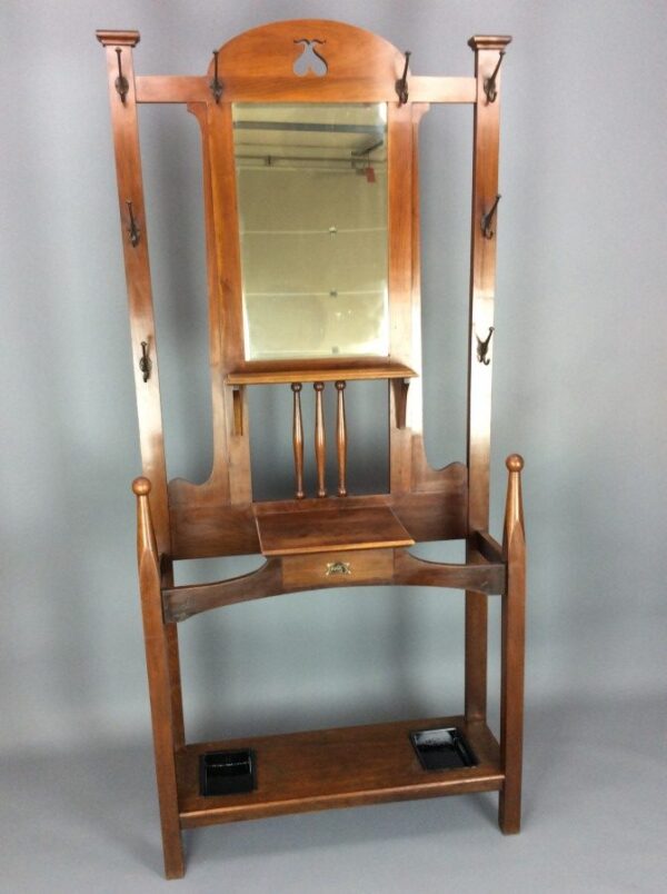 Arts & Crafts Mahogany Hall Stand