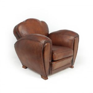 French Art Deco Trilobe Club Chair c1925 armchairs Antique Chairs