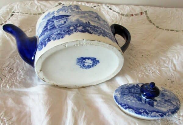 Antique English Victorian Mintons “Genevese” Pattern Porcelain “Solitaire” Teapot Antique Antique Ceramics 7