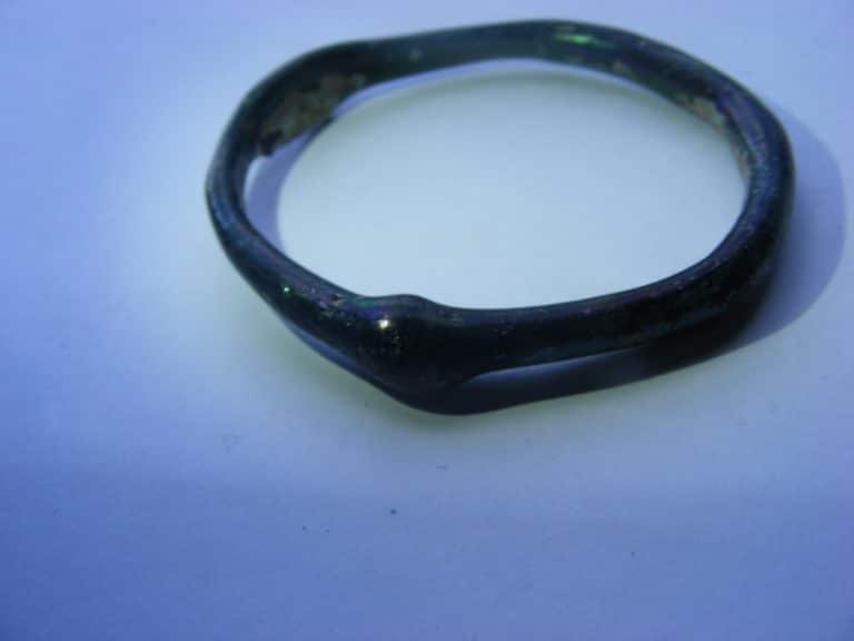 Ancient Islamic 1,000 year old child's glass bangle and ring set unusual and Rare