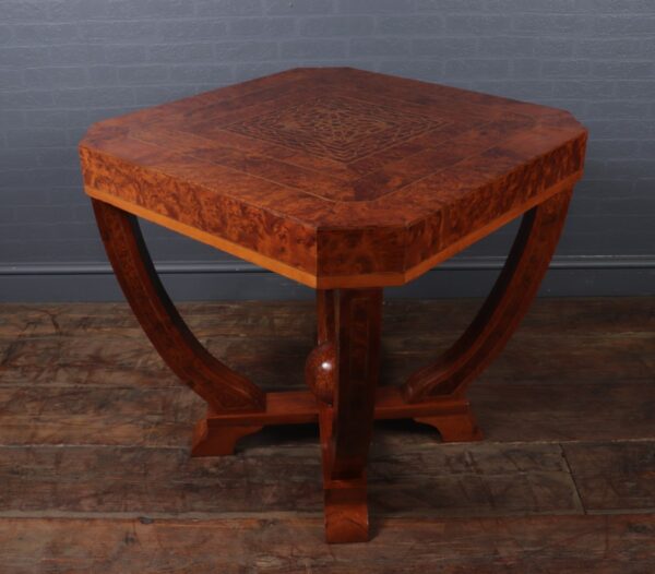 Art Deco Coffee Table in Burr Yew c1930 Antique Tables 8