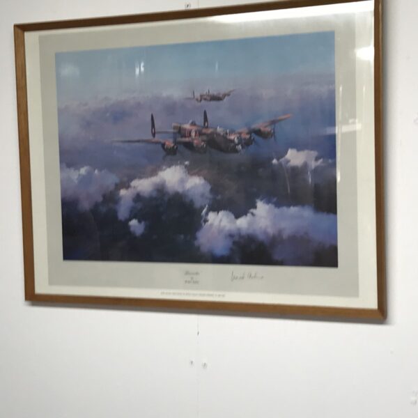 First Edition Print ‘ Lancaster ‘ by Robert Taylor, signed and once owned by LEONARD CHESHIRE VC, DSO. DFC Antique Art Antique Art 3