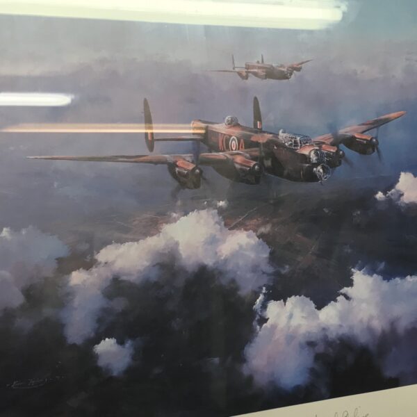 First Edition Print ' Lancaster ' by Robert Taylor, signed and once owned by LEONARD CHESHIRE VC, DSO. DFC - Image 3