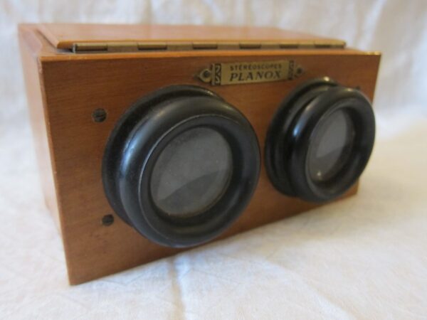 19th Century Fruitwood “Planox” Stereoscope fruitwood Scientific Antiques 3