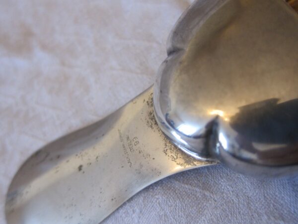 Antique "Black Starr"Gorham Sterling Silver Shoe Horn & Brush - Image 3
