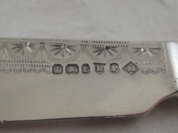 Set of 6 Pairs – SILVER FISH EATERS – UNUSED – Hallmarked:-SHEFFIELD 1895 Antique Silver 5