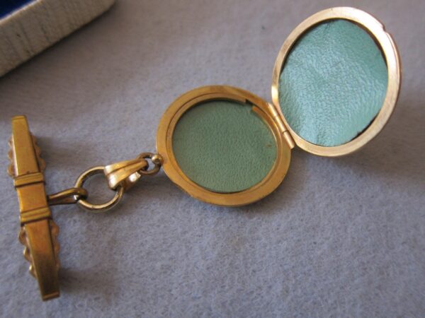 Antique French Rolled Gold"Oria"Locket /Brooch - Image 2