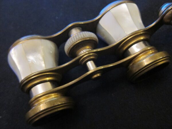 Late 19th Century French Mother of Pearl Opera Glasses/Paris binoculars Scientific Antiques 9