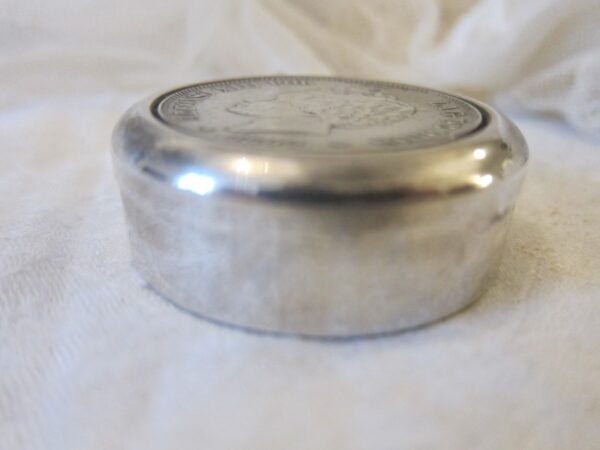 1892 Alfono X111 Silver Coin Pill Box coins Antique Silver 5